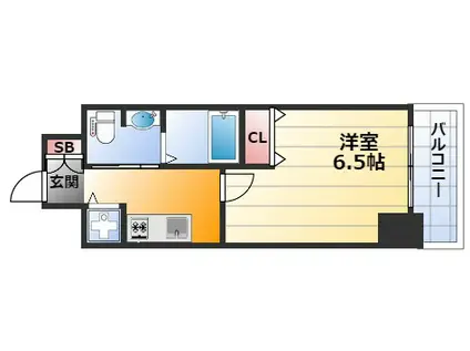 アドバンス新大阪Ⅵ ビオラ(1K/5階)の間取り写真