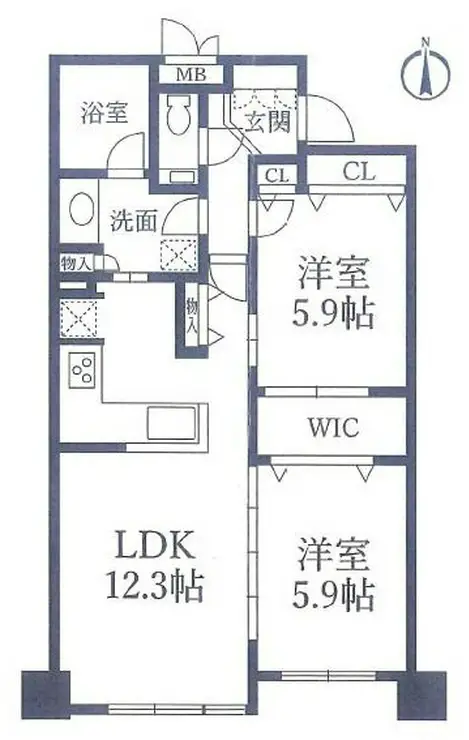 セレストタワー湘南平塚 20階階 間取り