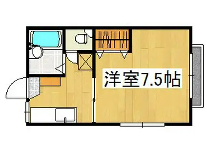 グリーンハイツ(1K/2階)の間取り写真