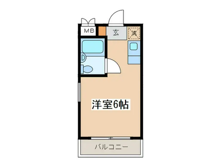 フラットえびす 2階階 間取り