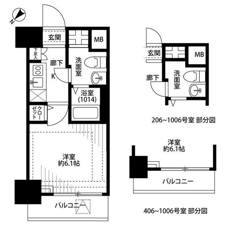プレール・ドゥーク目白 10階階 間取り