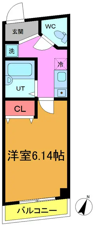 エステシティ船橋 4階階 間取り