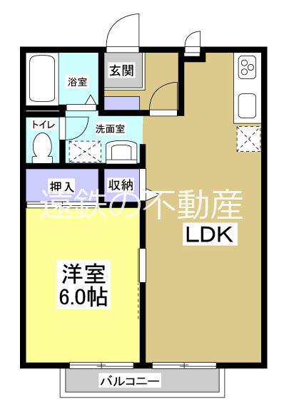 プリマベーラ(1LDK/1階)の間取り写真