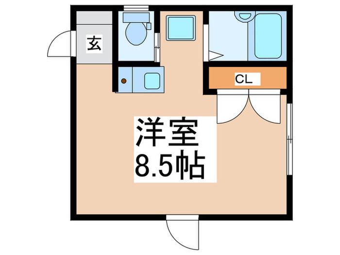 京成押上線 八広駅 徒歩2分 3階建 築11年(ワンルーム/2階)の間取り写真