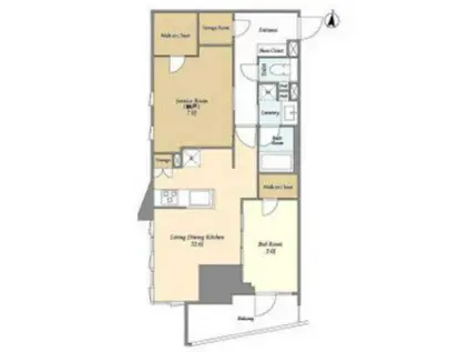 LASANTE文京千駄木(1SLDK/5階)の間取り写真