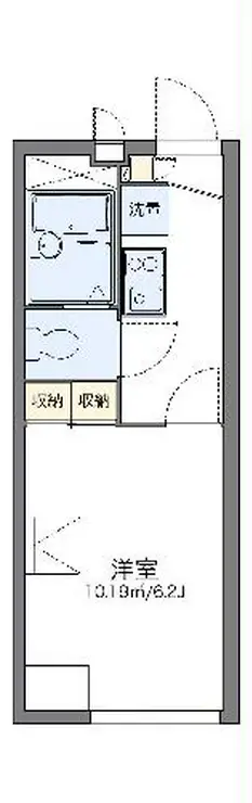 レオパレスパラディーゾ 1階階 間取り