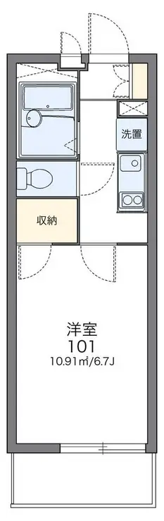 レオパレス青木橋 3階階 間取り