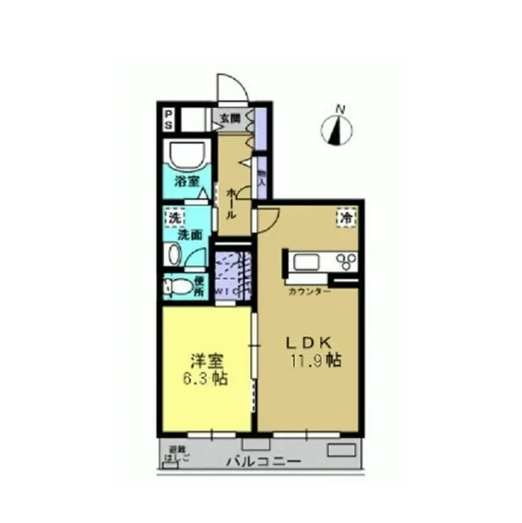 ルミナスガーデンB 3階階 間取り