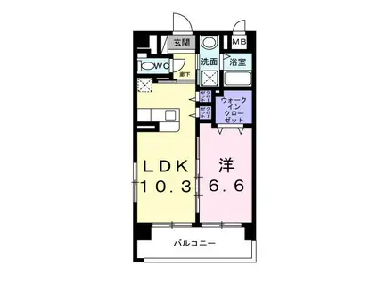 サン グレイス(1LDK/2階)の間取り写真