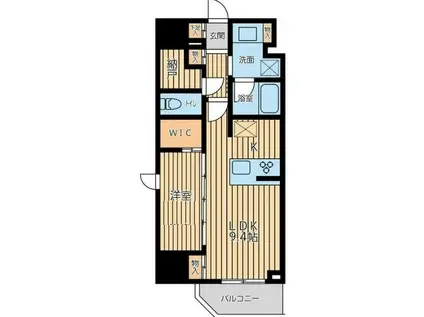 CITY LUX YOKOHAMA(1SLDK/2階)の間取り写真