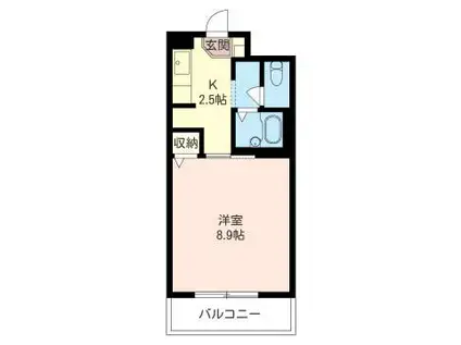 グランドール五井中央(1K/1階)の間取り写真