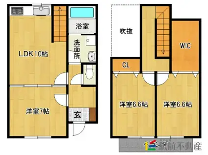 トロイメライII(3LDK/1階)の間取り写真