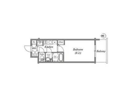 エスリード栄イーストスクエア(1K/10階)の間取り写真