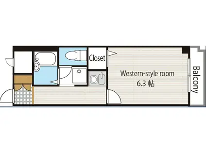 ART FORTE(1K/3階)の間取り写真