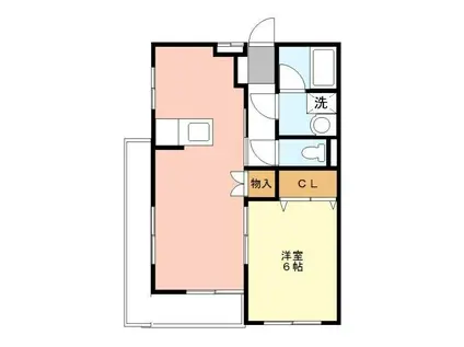 ファルコーネ(1K/3階)の間取り写真