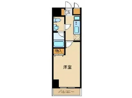 プラチナコート上野(1K/2階)の間取り写真