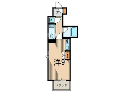 プライムアーバン三軒茶屋(ワンルーム/6階)の間取り写真