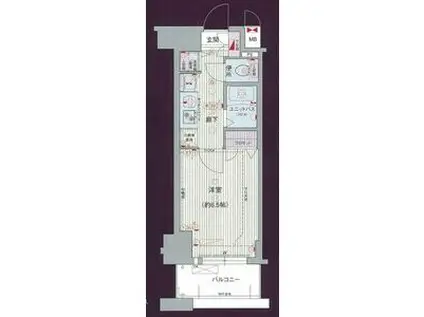 プレサンス 名古屋STATIONアライブ(1K/5階)の間取り写真