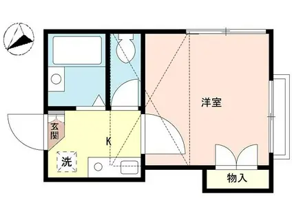 LP南浦和第29(1K/1階)の間取り写真