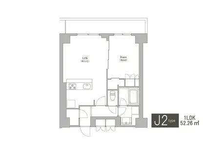 オアーゼ日暮里レジデンス(1LDK/6階)の間取り写真