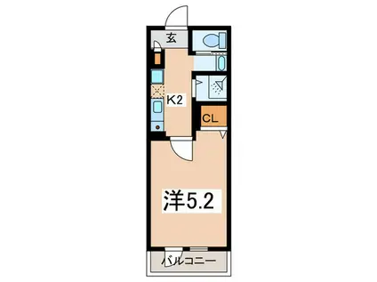 高座渋谷ヒルズ(1K/3階)の間取り写真