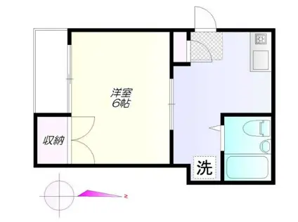 ピアレスコーラ(1K/1階)の間取り写真