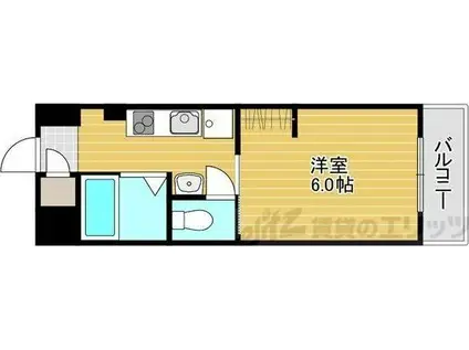 KAMITANI緑地公園10(1K/2階)の間取り写真