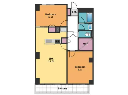 ボアセイズ(2LDK/2階)の間取り写真