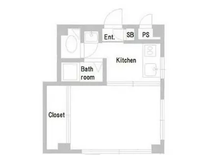 住吉マンション(1K/1階)の間取り写真