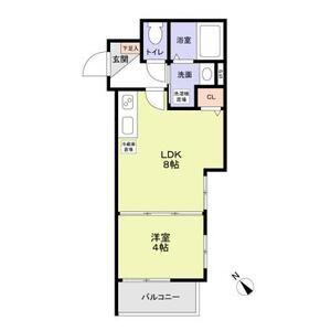 フラッツ六地蔵(1LDK/2階)の間取り写真