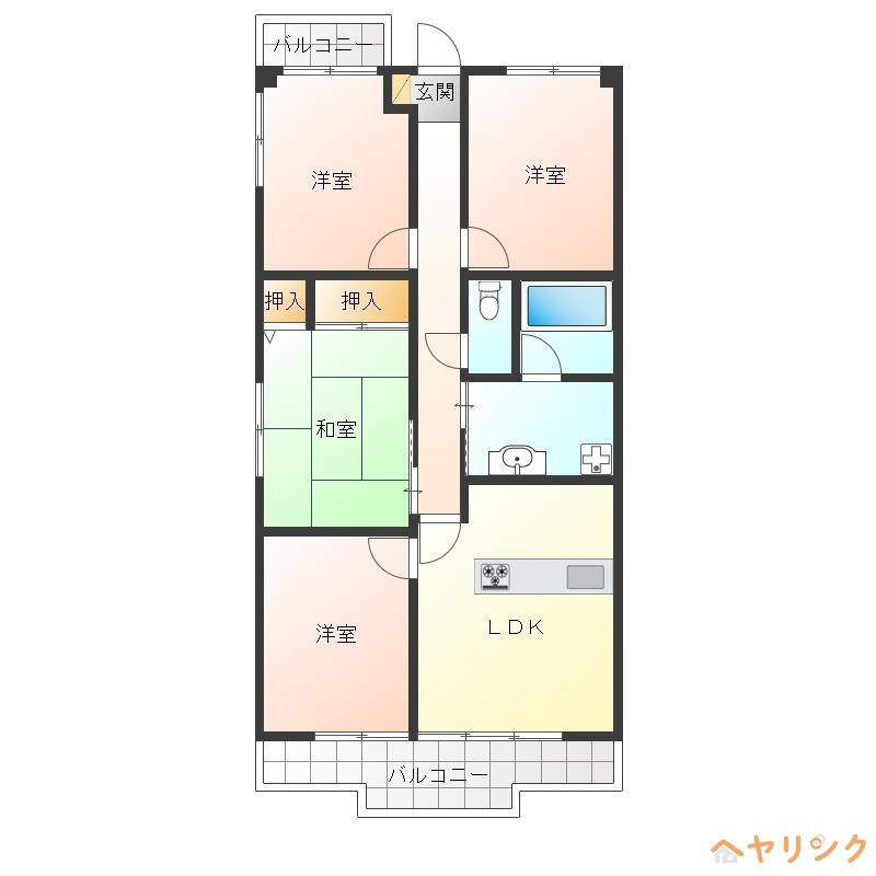 ザ・チェリーパークホームズ(3LDK/5階)の間取り写真