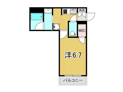 シャーメゾンカフー杉並(1K/1階)の間取り写真