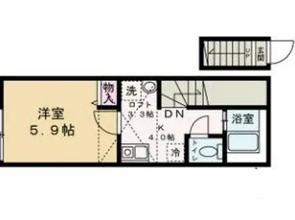 グランステージ西永福(1K/2階)の間取り写真