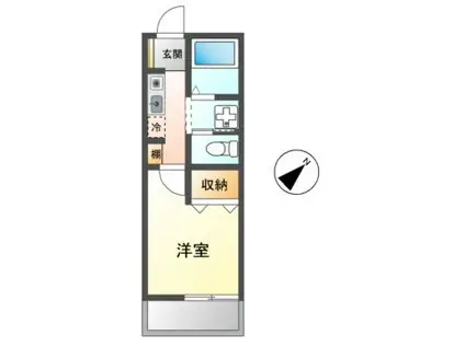 リバティハウスアイギ(1K/1階)の間取り写真