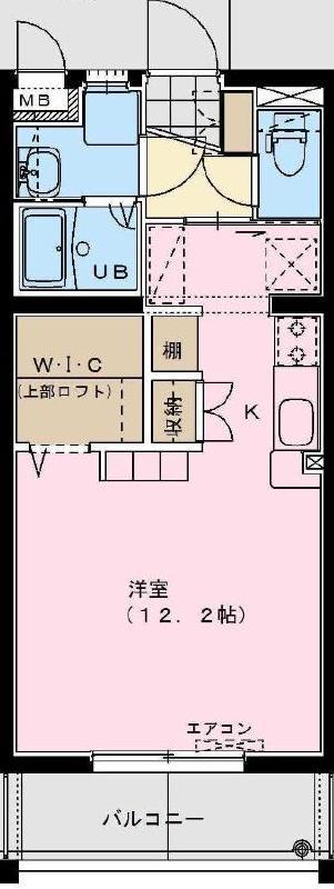 グランツリー(ワンルーム/1階)の間取り写真