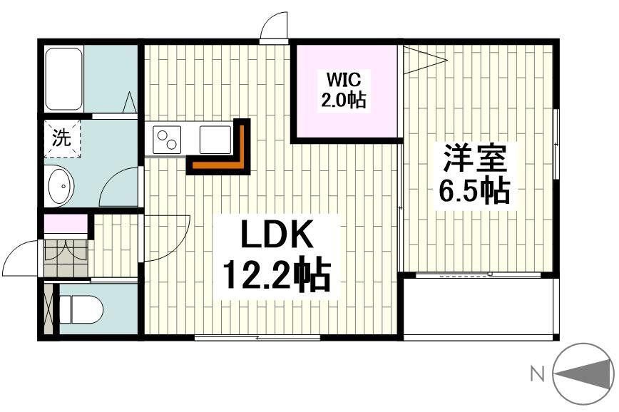フローレンス(1LDK/2階)の間取り写真