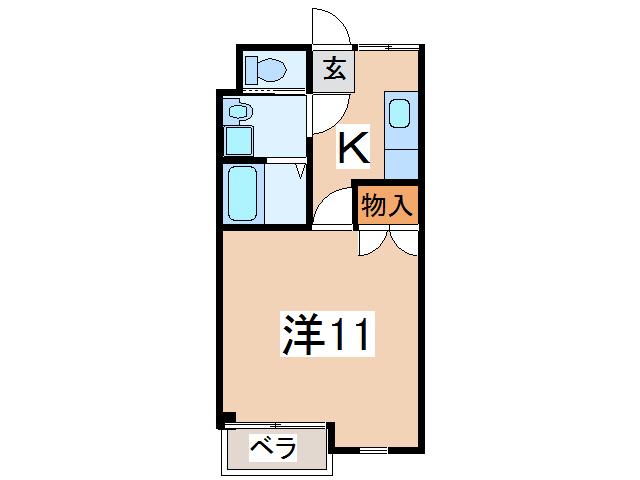 アーバンライフ(1K/1階)の間取り写真