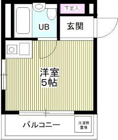 レジデンスVIP(ワンルーム/2階)の間取り写真