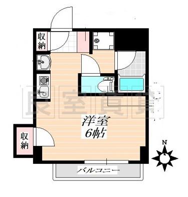 フジアビタ(ワンルーム/2階)の間取り写真