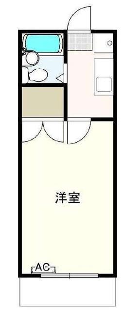 テラストーク(1K/1階)の間取り写真