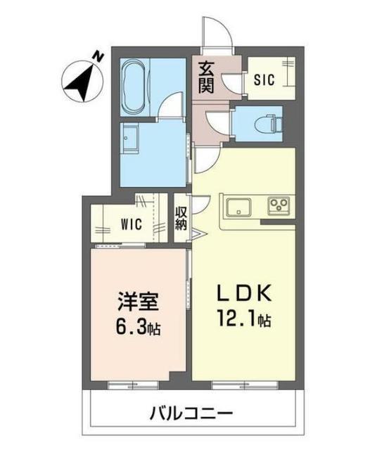 ル・ヴァンヴェール(1LDK/2階)の間取り写真