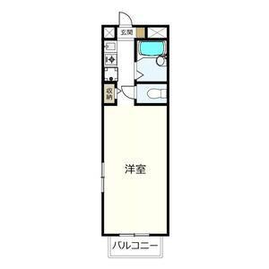 I・S COURT(1K/3階)の間取り写真