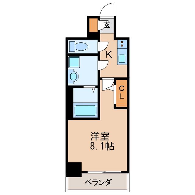 エスリード新栄マルス(1K/15階)の間取り写真