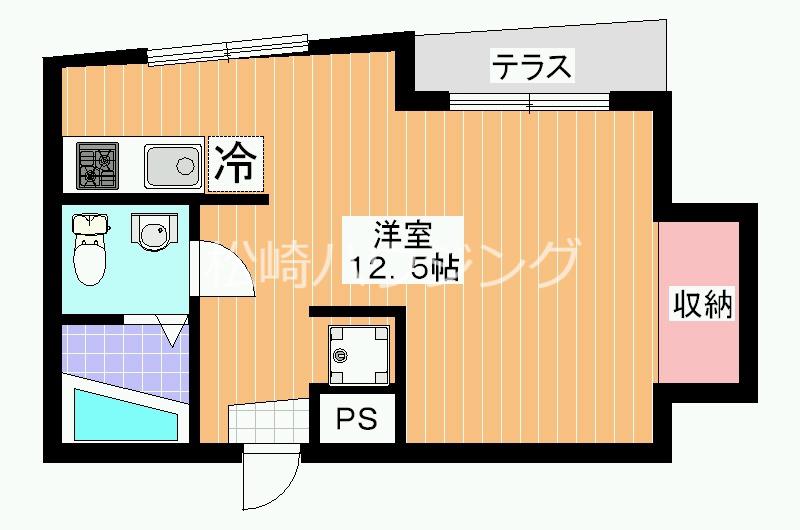 ブリッジM中野(ワンルーム/1階)の間取り写真
