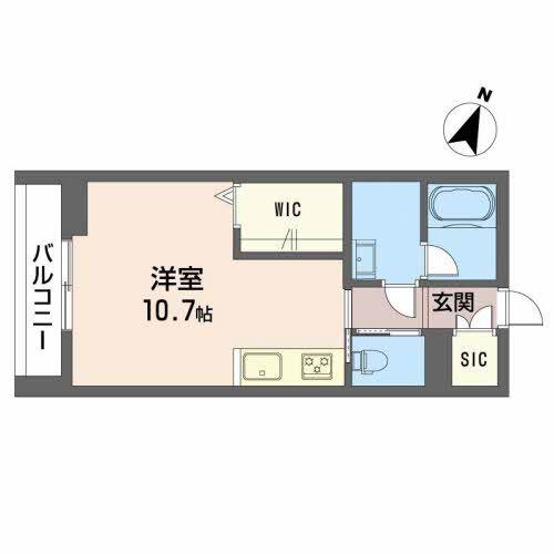 シャーメゾンAVA(ワンルーム/3階)の間取り写真