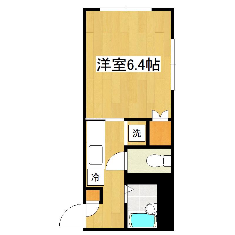 プレステージパレス(1K/1階)の間取り写真