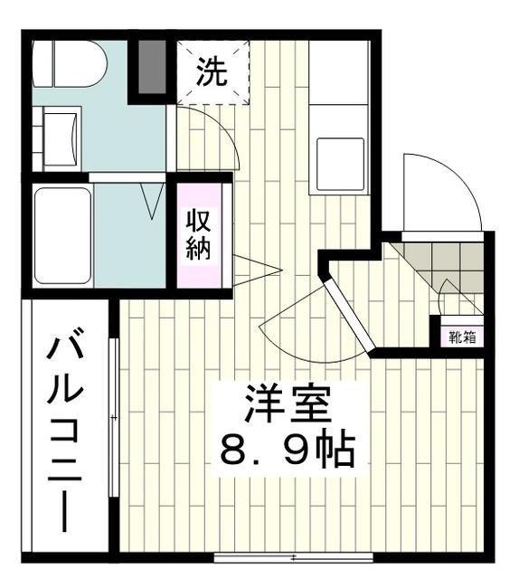 LA CHAMBRE M ラ シャンブル エム(ワンルーム/1階)の間取り写真