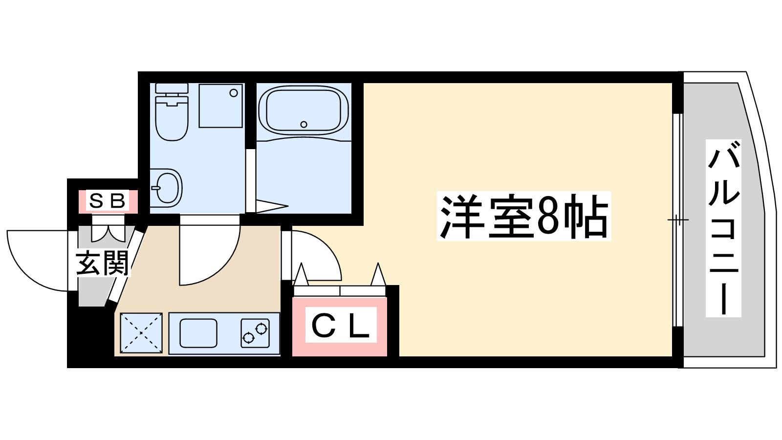 セスト新大阪(1K/3階)の間取り写真