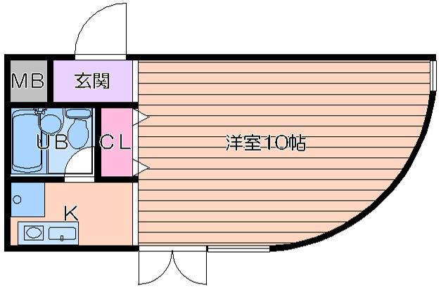 HESHOUSEIII(ワンルーム/1階)の間取り写真