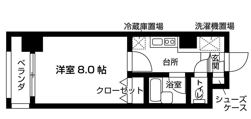 NASIC飛鳥山公園(ワンルーム/5階)の間取り写真